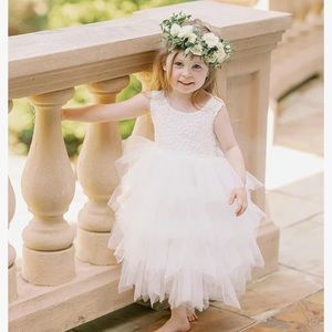 Lace Tulle Flower Girl Dress